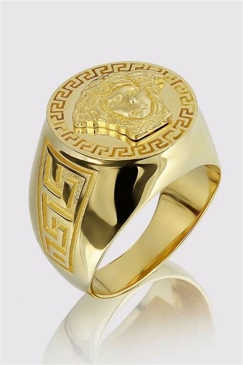 versace chain men'|Versace gold ring for men.